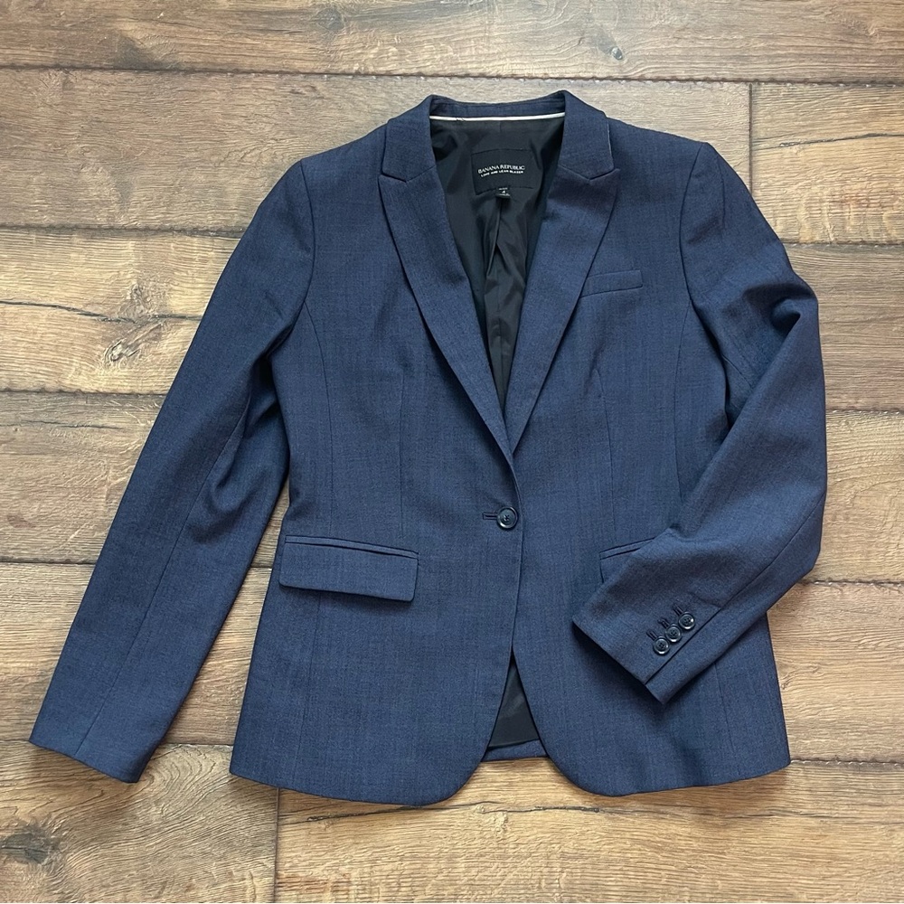 BR•Women Dark Blue Blazer